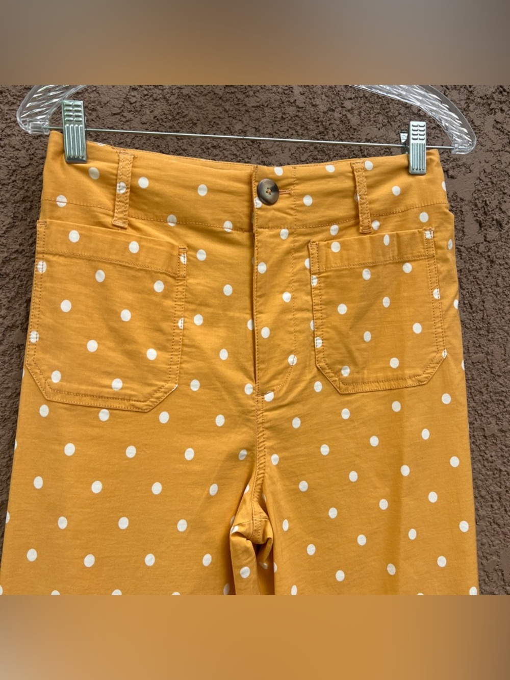 Anthropologie Maeve Wide Leg Collette Polka Dot Pants Size 26 - Picture 3 of 15